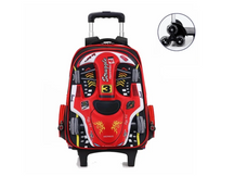 Mochila Escolar Infantil 3D - Fórmula 1 Loja da Dryka 6 Rodas Vermelha 