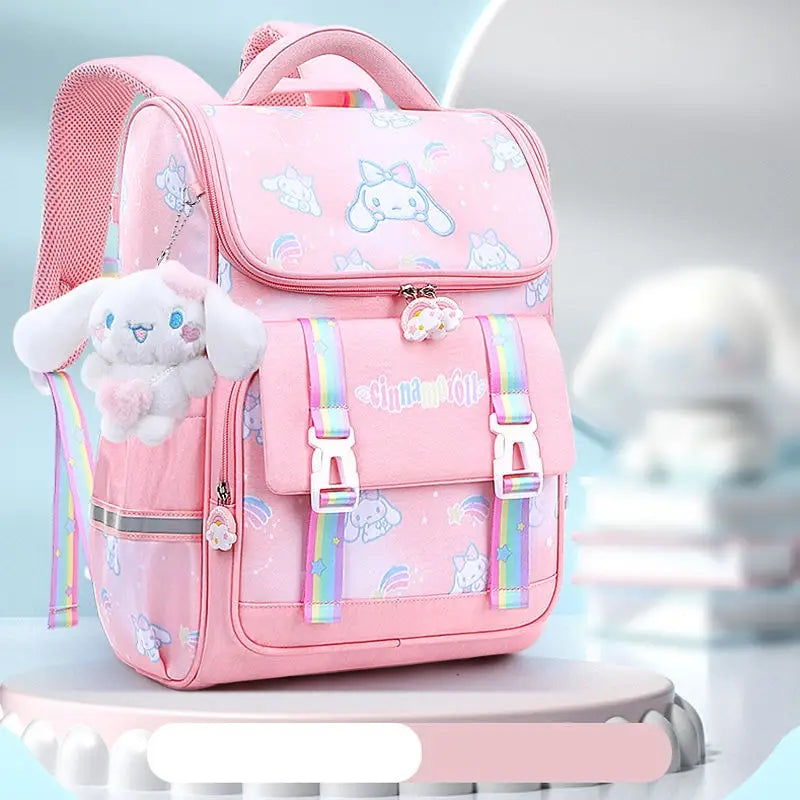 Mochila Escolar Infantil Anime - Sanrioed Cinnamoroll Loja da Dryka NO2 28x14x38cm 