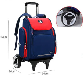 Mochila Escolar Infantil com Rodinhas - Dog School mochila dog school Loja da Dryka 2 rodas grandes 1 