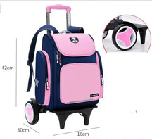 Mochila Escolar Infantil com Rodinhas - Dog School mochila dog school Loja da Dryka 2 rodas grandes 