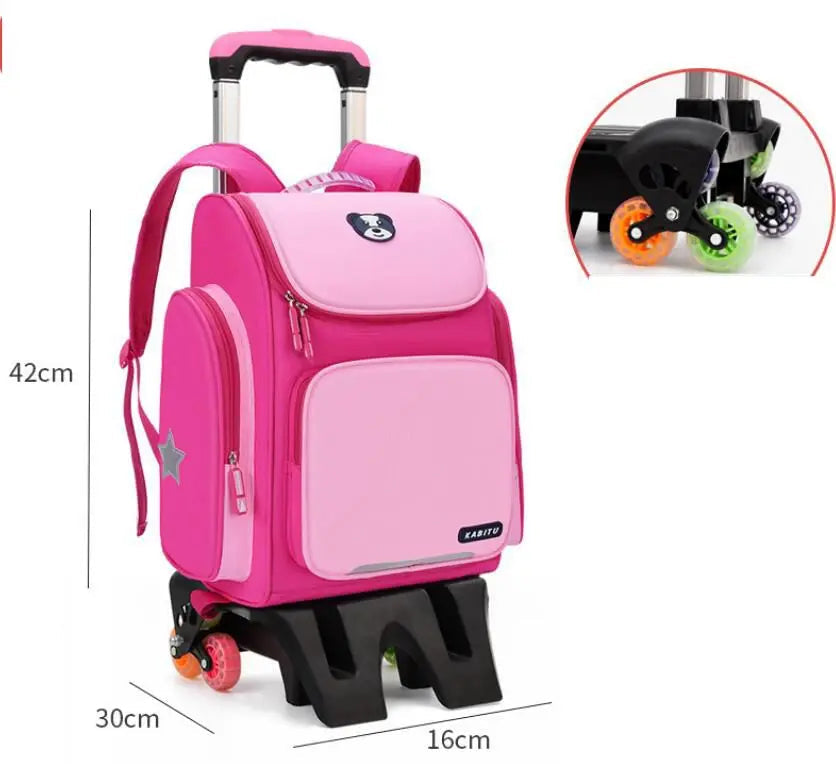 Mochila Escolar Infantil com Rodinhas - Dog School mochila dog school Loja da Dryka 6 rodas alta 3 