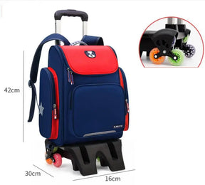 Mochila Escolar Infantil com Rodinhas - Dog School mochila dog school Loja da Dryka 6 rodas altas 1 