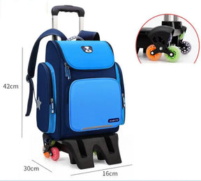 Mochila Escolar Infantil com Rodinhas - Dog School mochila dog school Loja da Dryka 6 rodas altas 2 