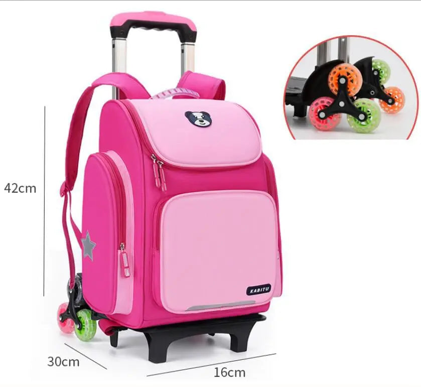 Mochila Escolar Infantil com Rodinhas - Dog School mochila dog school Loja da Dryka 6 rodas2 