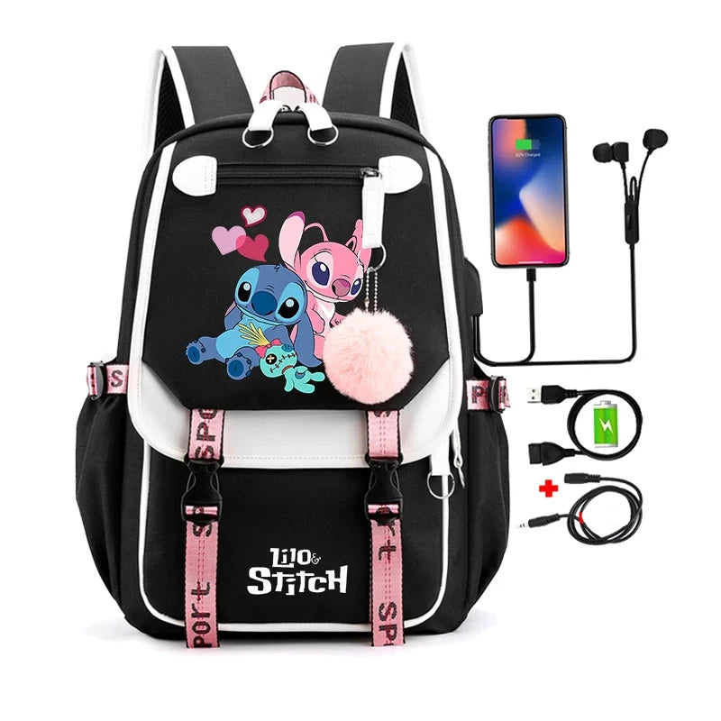 Mochila Escolar Infantil - Lilo Stitch Loja da Dryka 0241630 