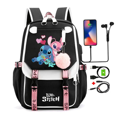 Mochila Escolar Infantil - Lilo Stitch Loja da Dryka 0241630 