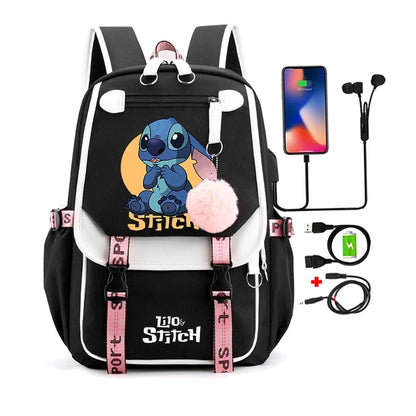 Mochila Escolar Infantil - Lilo Stitch Loja da Dryka 0241634 