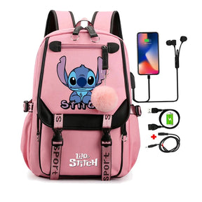 Mochila Escolar Infantil - Lilo Stitch Loja da Dryka 0251635 