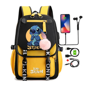 Mochila Escolar Infantil - Lilo Stitch Loja da Dryka 0271634 