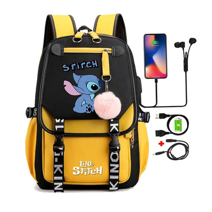 Mochila Escolar Infantil - Lilo Stitch Loja da Dryka 0271636 