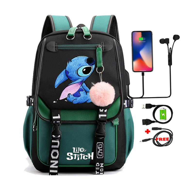 Mochila Escolar Infantil - Lilo Stitch Loja da Dryka 0281629 