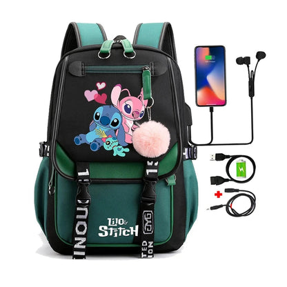 Mochila Escolar Infantil - Lilo Stitch Loja da Dryka 0281630 