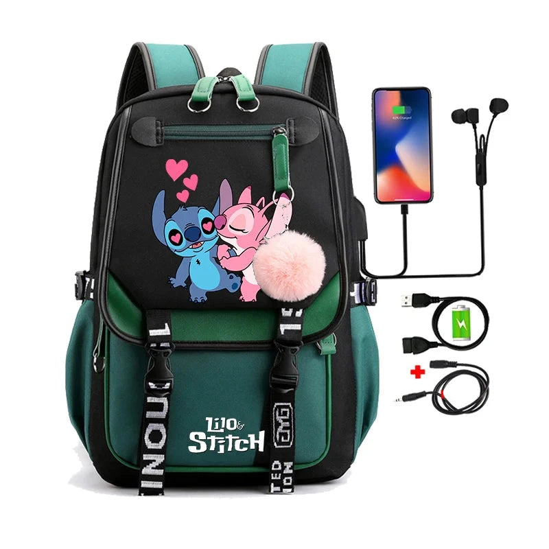 Mochila Escolar Infantil - Lilo Stitch Loja da Dryka 0281632 