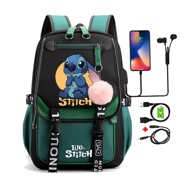 Mochila Escolar Infantil - Lilo Stitch Loja da Dryka 0281634 