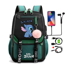 Mochila Escolar Infantil - Lilo Stitch Loja da Dryka 0281636 