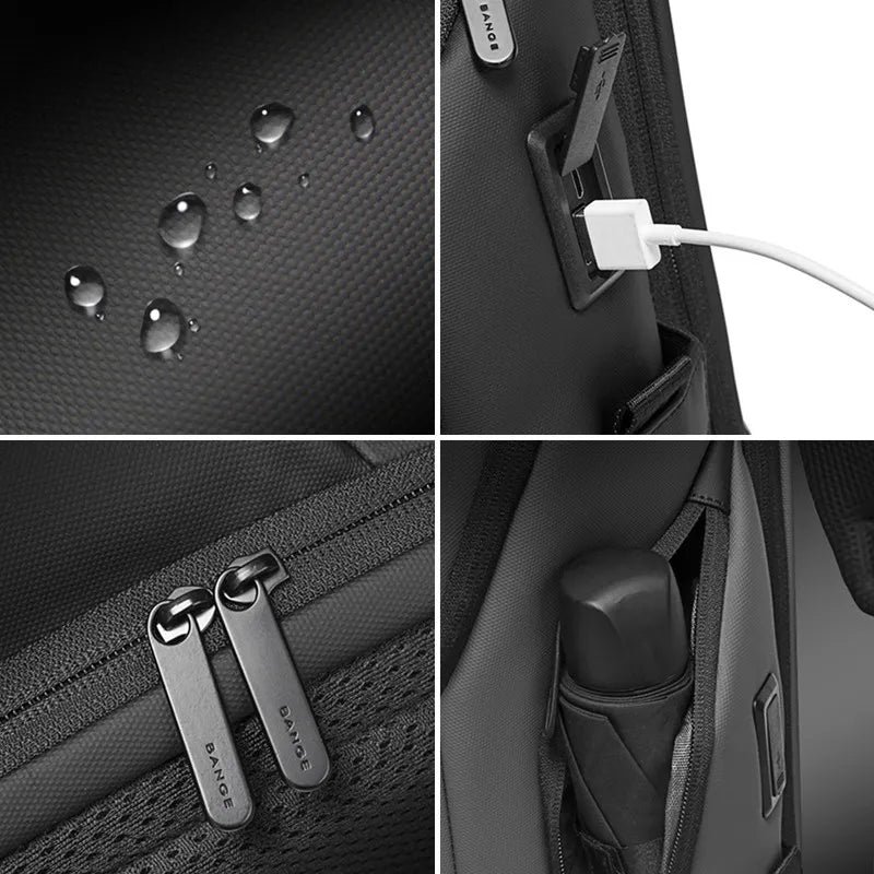 Mochila Executiva Paris - Impermeável com Compartimento USB Mochila 005 Loja da Dryka 