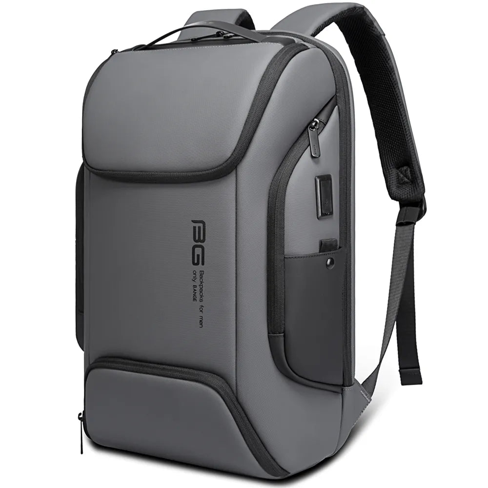 Mochila Executiva Paris - Impermeável com Compartimento USB Mochila 005 Loja da Dryka Cinza 