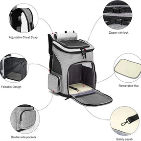 Mochila Pet Para Transporte Ventilada - Bag Pet Loja da Dryka 