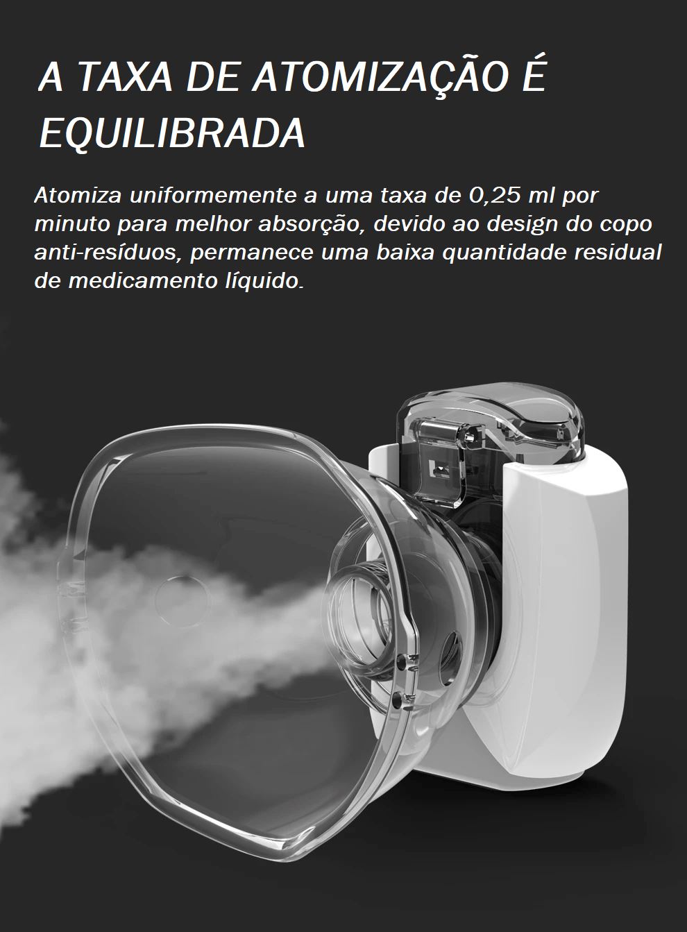 Nebulizador Ultra Portátil - Hands Free bem estar 026 Loja da Dryka 