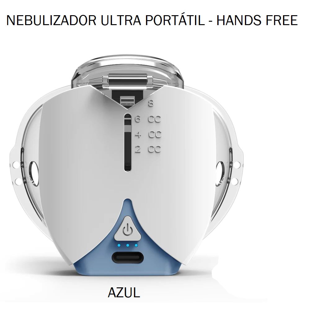 Nebulizador Ultra Portátil - Hands Free bem estar 026 Loja da Dryka Azul 