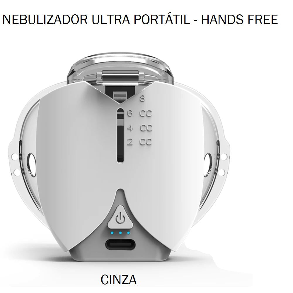 Nebulizador Ultra Portátil - Hands Free bem estar 026 Loja da Dryka Cinza 
