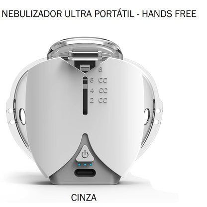 Nebulizador Ultra Portátil - Hands Free bem estar 026 Loja da Dryka Cinza 