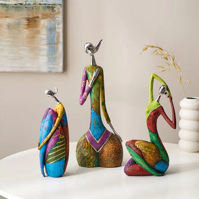 Nordic Style Creative Abstract Home Decoration Figure Sculpture Living Room Modern Art Figurine Desk Decoration Christmas Gifts Loja da Dryka 