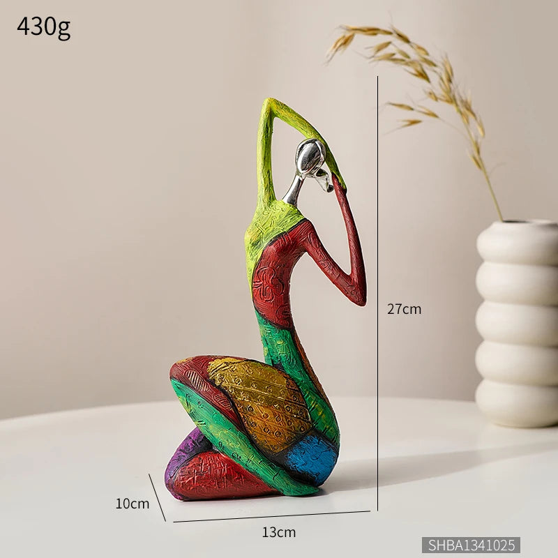 Nordic Style Creative Abstract Home Decoration Figure Sculpture Living Room Modern Art Figurine Desk Decoration Christmas Gifts Loja da Dryka SHBA1341025 