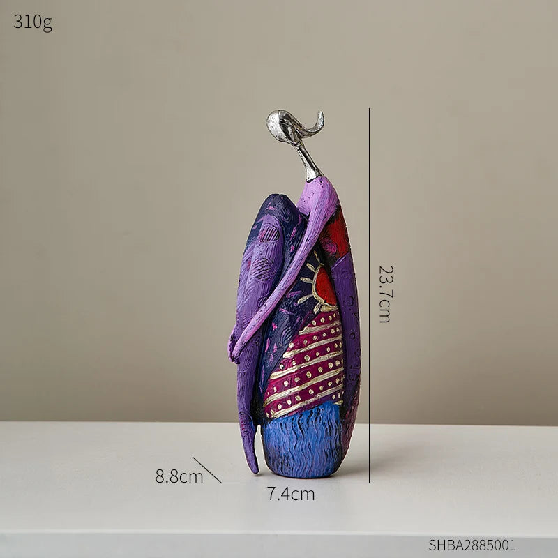 Nordic Style Creative Abstract Home Decoration Figure Sculpture Living Room Modern Art Figurine Desk Decoration Christmas Gifts Loja da Dryka SHBA2885001 