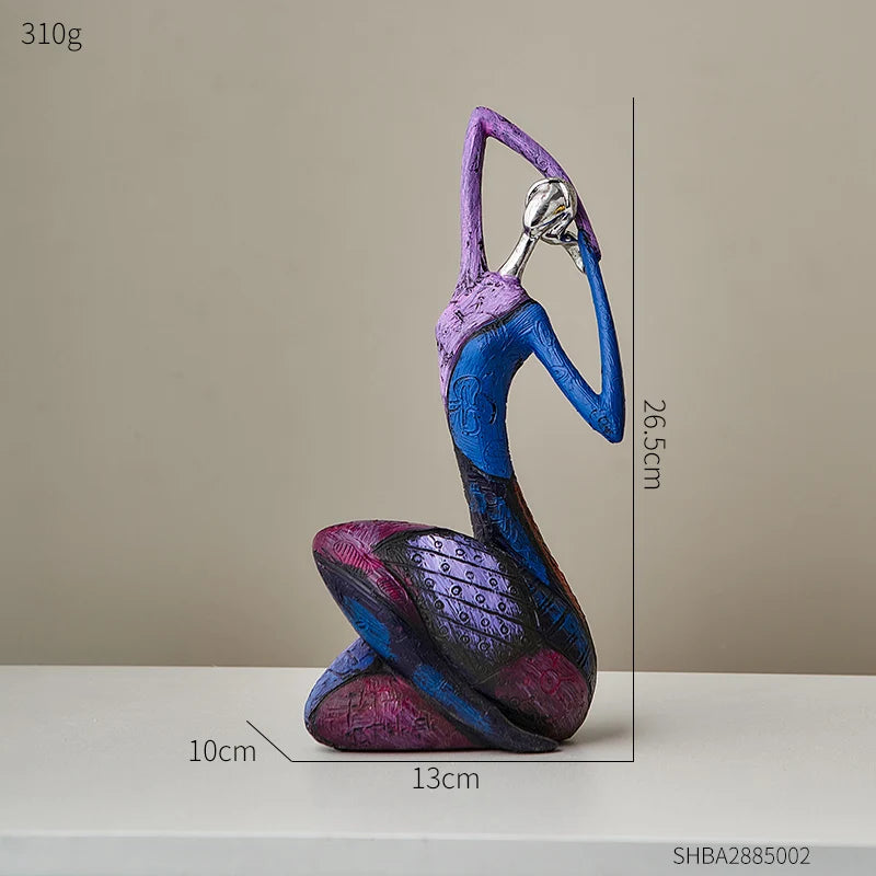 Nordic Style Creative Abstract Home Decoration Figure Sculpture Living Room Modern Art Figurine Desk Decoration Christmas Gifts Loja da Dryka SHBA2885002 
