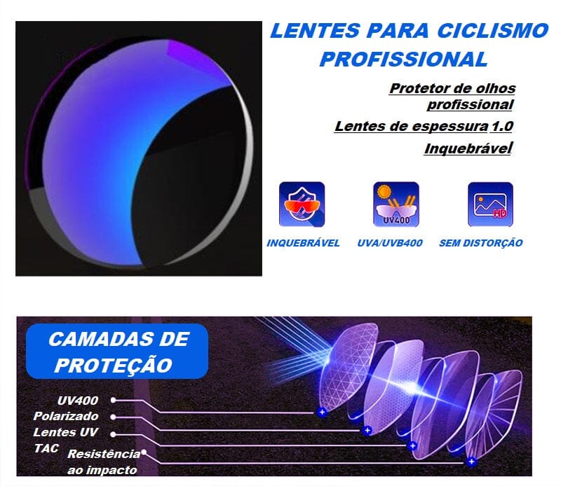 Óculos De Ciclismo Polarizado Giant - Street Run óculos de sol 022 Loja da Dryka 