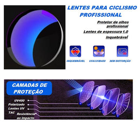 Óculos De Ciclismo Polarizado Giant - Street Run óculos de sol 022 Loja da Dryka 