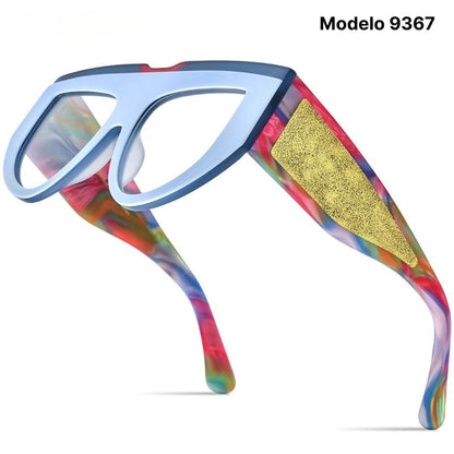 Óculos de Grau Feminino - Fashion Frame oculos de grau fashion frame Loja da Dryka 9367 Matte Azul 