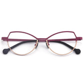 Óculos de Grau Feminino Titânio - Cat MUZZ Óculos de Grau Feminino Titânio - Cat MUZZ Loja da Dryka C1 