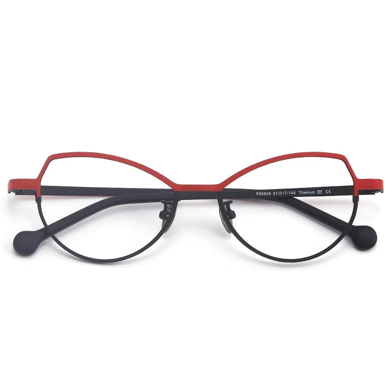 Óculos de Grau Feminino Titânio - Cat MUZZ Óculos de Grau Feminino Titânio - Cat MUZZ Loja da Dryka C2 