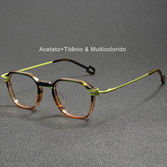 Óculos de Grau Titãnio Multicolorido - MUZZ oculos titanium Multi Muzz Loja da Dryka 