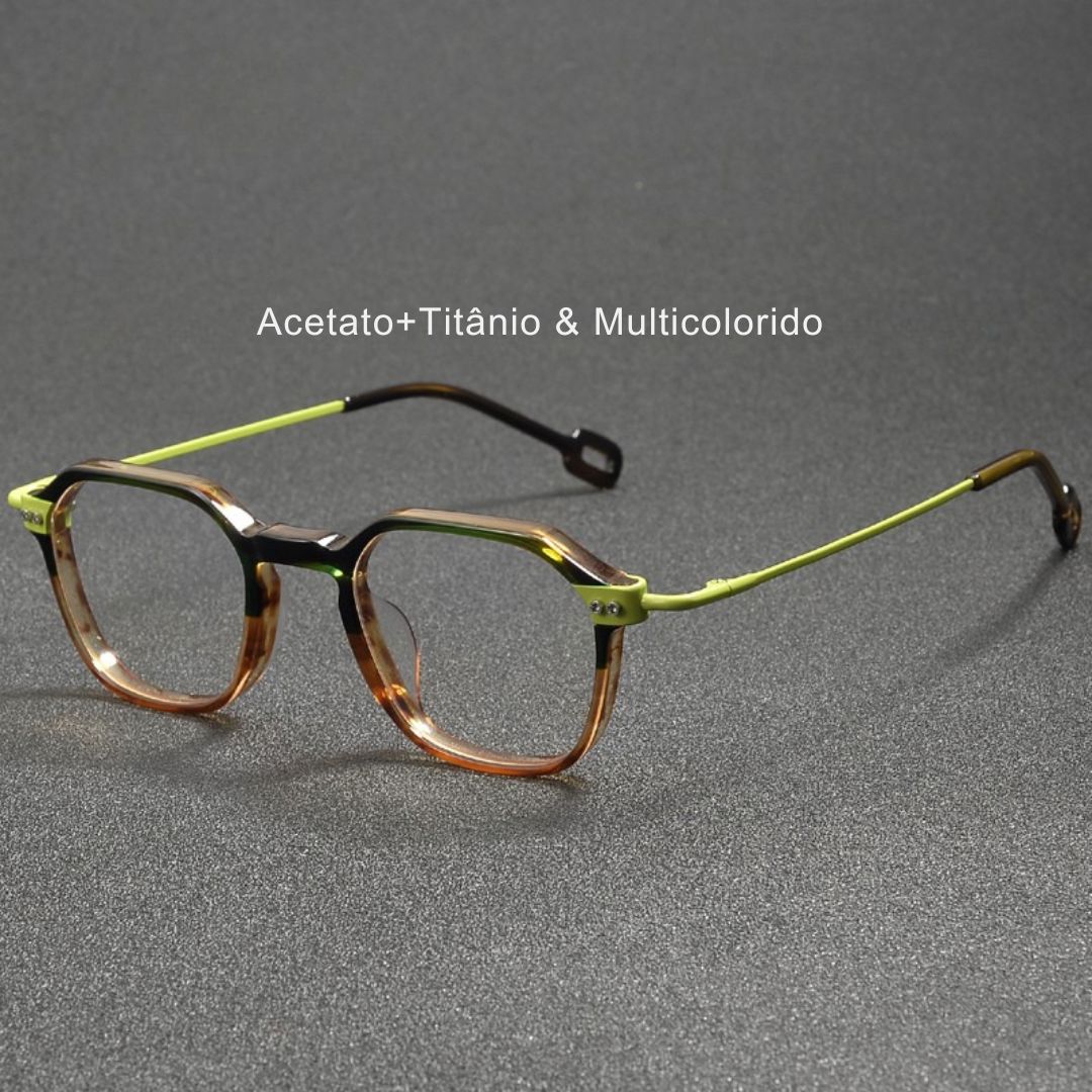 Óculos de Grau Titãnio Multicolorido - MUZZ oculos titanium Multi Muzz Loja da Dryka 