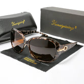 Óculos de Sol Feminino - Butterfly Luxe Loja da Dryka Marrom 