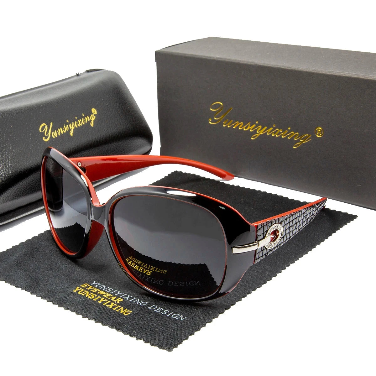 Óculos de Sol Feminino - Butterfly Luxe Loja da Dryka Vermelho 