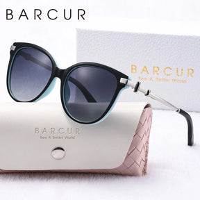 Óculos de Sol Feminino Polarizado -Cat Vision Loja da Dryka BlueGradientGray 