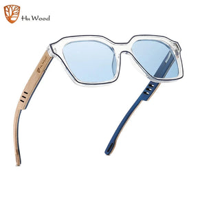Óculos de Sol Feminino Polarizado - Hu Wood Loja da Dryka Azul 