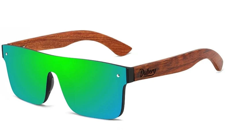 Óculos de Sol Polarizado DUBERY - Wood Face Loja da Dryka Green6 