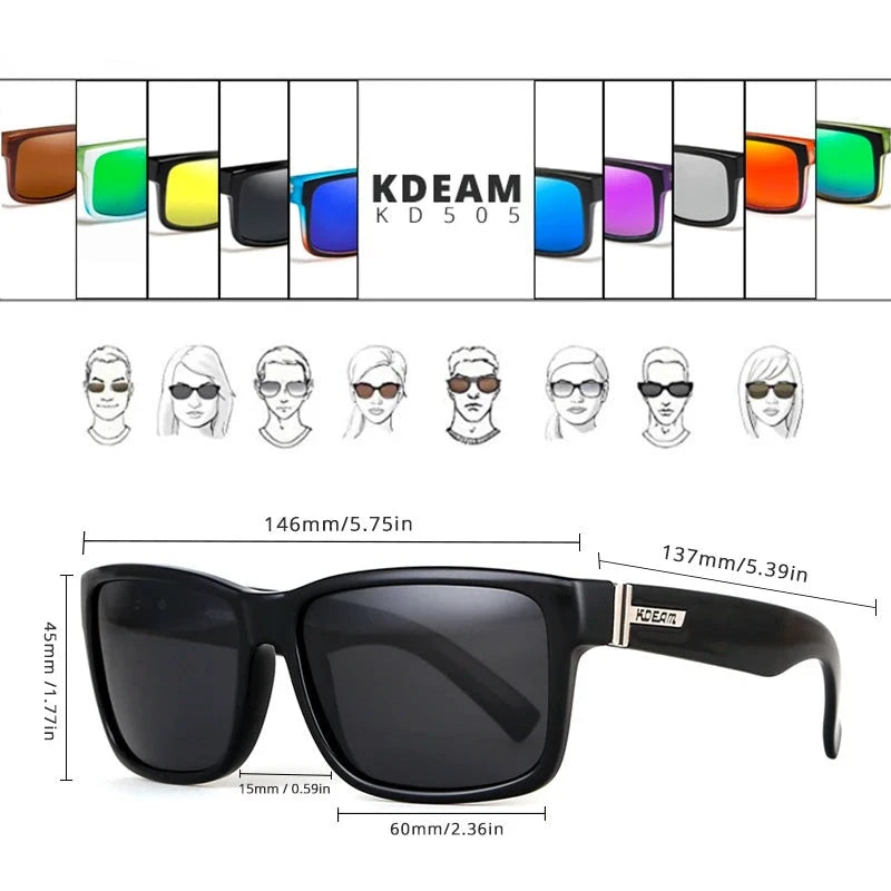 Óculos de Sol Polarizado KDEAM - KD 505 Loja da Dryka 