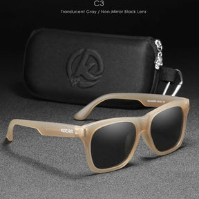 Óculos de Sol Polarizado KDEAM - New Square Loja da Dryka C3 Zipper Box 
