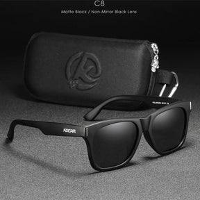 Óculos de Sol Polarizado KDEAM - New Square Loja da Dryka C8 Zipper Box 