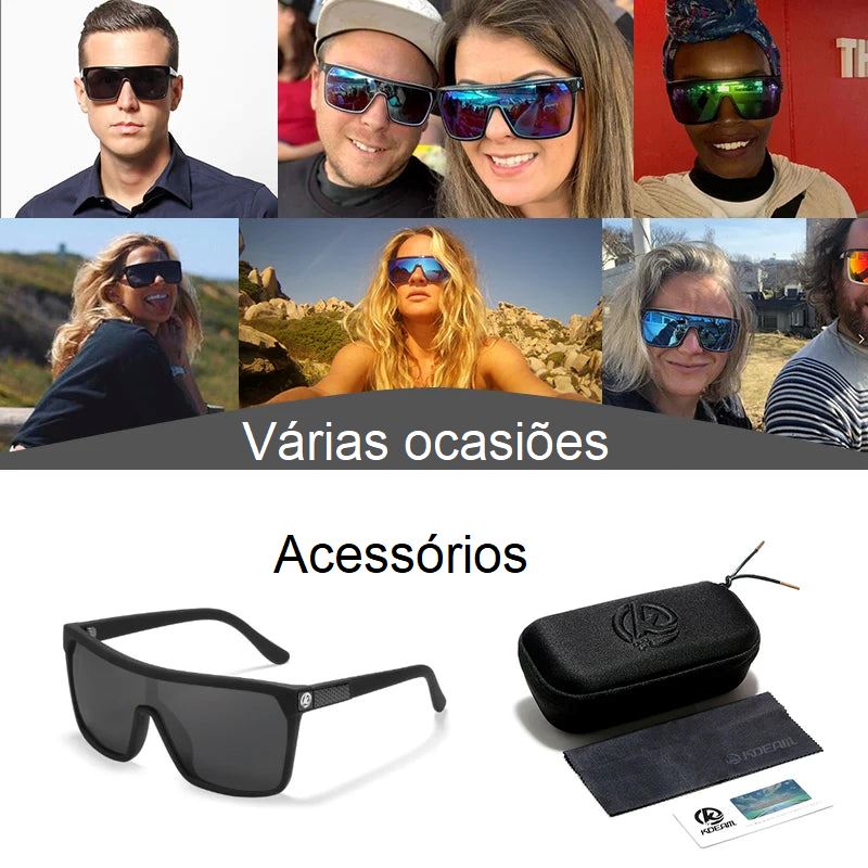 Óculos de Sol Polarizado Kdeam - One-Piece oculos de sol 005 Loja da Dryka 