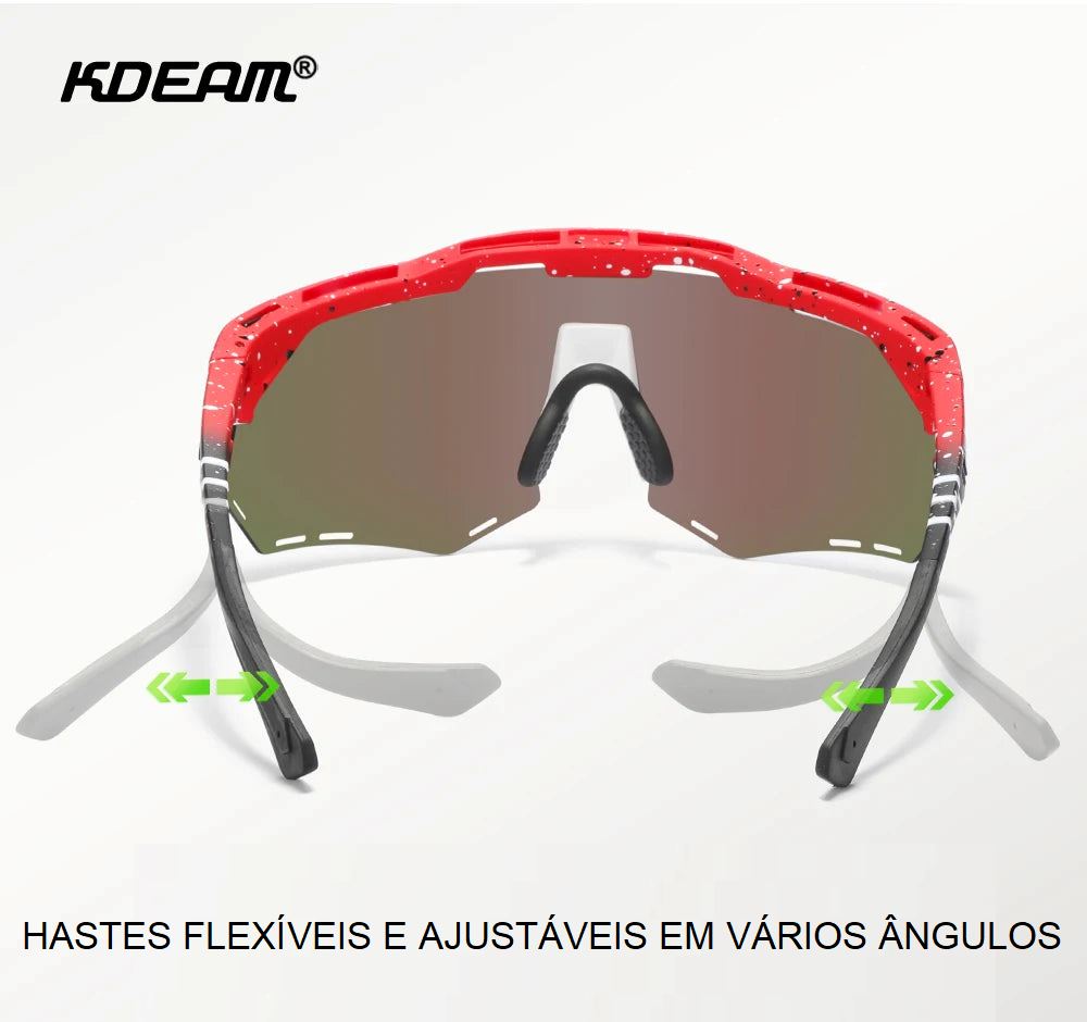 Óculos de Sol Polarizado KDEAM - Speed face oculos de sol 009 Loja da Dryka 