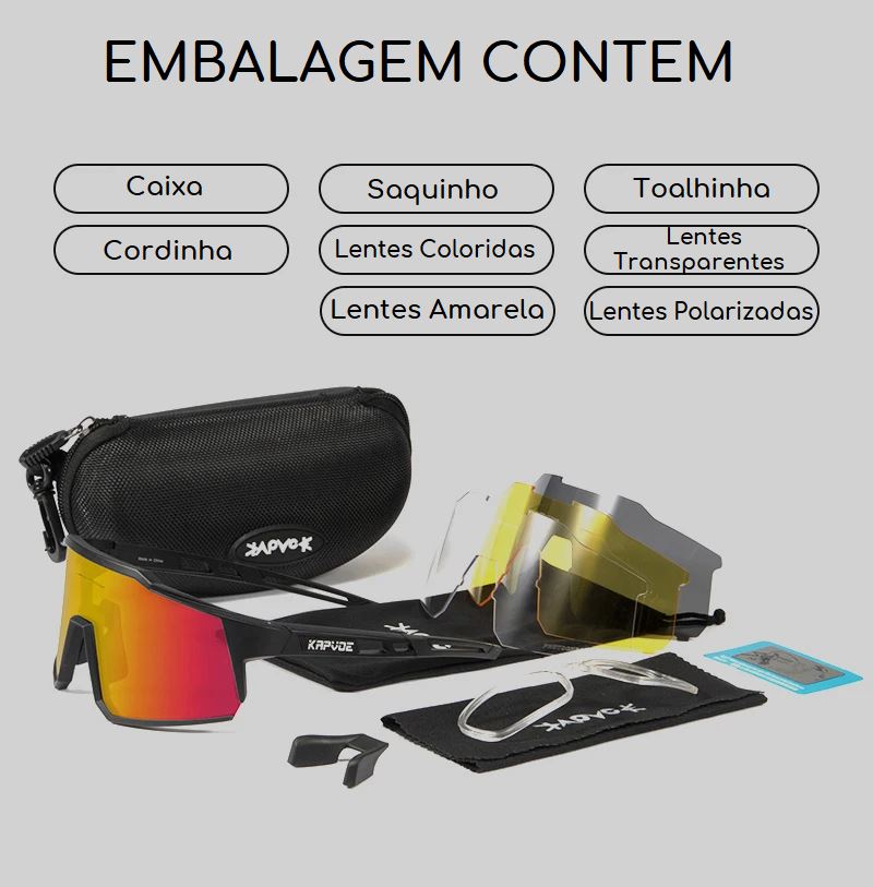 Óculos de Sol Polarizado - Sport Vision oculos de sol 023 Loja da Dryka 