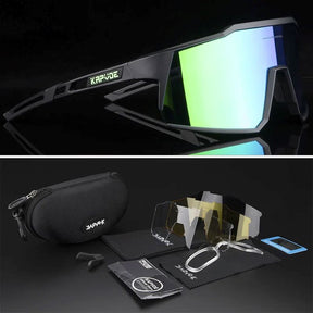 Óculos de Sol Polarizado - Sport Vision oculos de sol 023 Loja da Dryka Preta - Verde 