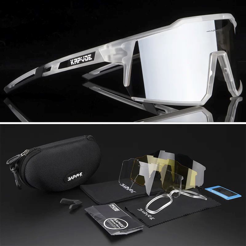 Óculos de Sol Polarizado - Sport Vision oculos de sol 023 Loja da Dryka Transparente - Preta 